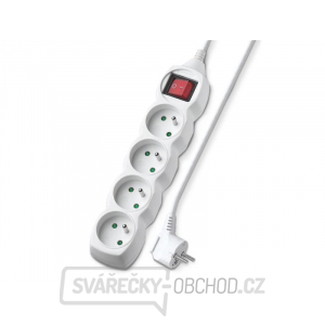 Prodlužovací kabel 4 zásuvky  5m Geti GEC45S s vypínačem gallery main image
