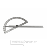 Úhloměr obloukový KINEX, NEREZ, 0-180°, 250x400 mm gallery main image