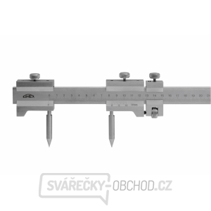 Kružidlo ploché s mm dělením a jemným stavěním KINEX 2000/0,1mm, DIN 862 gallery main image