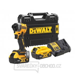 DCF850P2T DEWALT 18V AKU BEZUHLÍKOVÝ RÁZOVÝ UTAHOVÁK 1/4