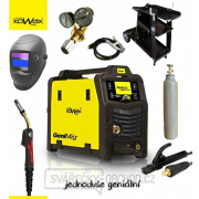 KOWAX GeniMig 240DP LCD + Hořák 4m + kabely 3m + ventil + kukla + vozík + láhev gallery main image