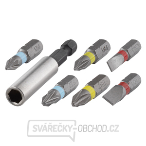 WOLFCRAFT - Bit plochý/křížový PH+PZ, adaptér, sada 7ks gallery main image