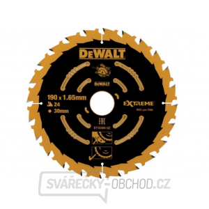 Dewalt Pilový kotouč EXTREME pro kotoučové pily 190x30mm 24Z ATB 20°  gallery main image