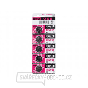 Baterie CR2025 MAXELL lithiová  5ks / blistr gallery main image
