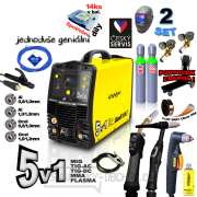 KOWAX GeniWeld®5v1 200 + kukla PANTER + redukční ventil CO2 + redukční ventil Ar+CO2 + tlak.lahev CO2 8l  Náhled