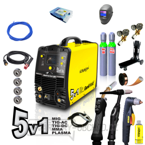 KOWAX GeniWeld®5v1 200 + kukla PANTER + redukční ventil CO2 + redukční ventil Ar+CO2 + tlak.lahev CO2 8l  gallery main image