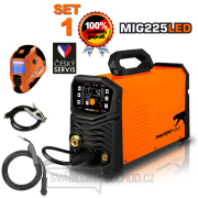 PANTERMAX MIG225LED invertorová svářečka MIG/TIG/MMA + Kabely 3m + Kukla + Hořák gallery main image