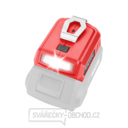 Nabíječka aku pro USB zařízení, se světlem, SHARE20V, bez baterie, 5V/2A Náhled