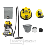 Mokrosuchý průmyslový vysavač s oklepem filtru 25L GEKO gallery main image