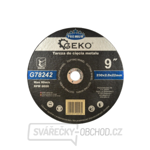 Kotouč řezný na kov/ocel INOX GEKO, 230x2mm  gallery main image