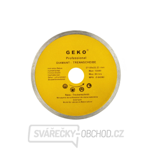 Kotouč diamantový řezný celoobvodový GEKO, 125x8x22,2mm  gallery main image