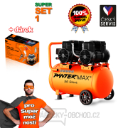 Bezolejový kompresor PANTERMAX®AirFlow® 56 SILENT SET1 + Sada příslušenství 5ti dílná  gallery main image