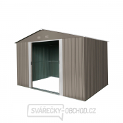 Riwall PRO RMSA 8x10 Brown zahradní domek kovový 3 x 2,4 m se sedlovou střechou hnědý Náhled