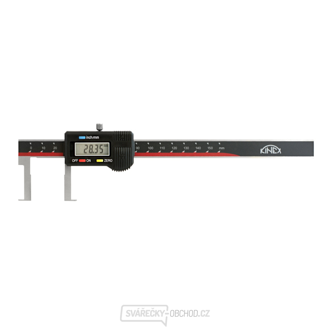 Digitální posuvné měřítko na vnitřní zápichy KINEX 150mm
