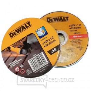 Řezný kotouč 125 x 1,2mm, 10ks DeWALT DT43922 gallery main image