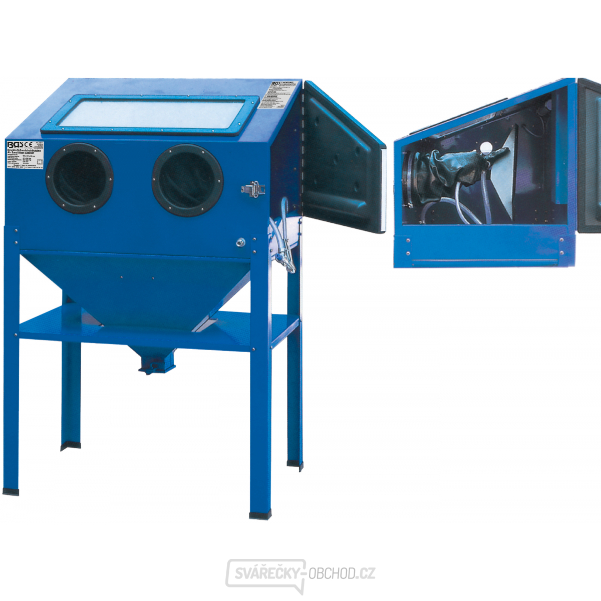 Pneumatický pískovací box | velký BGS 8841