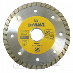 Dia kotouč Turbo profi ze slinutých karbidů na suché řezání 125x22,2mm DeWALT DT3712 gallery main image