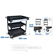 Dílenský vozík | 1 zásuvka, otevřený, BGS 4200 Náhled
