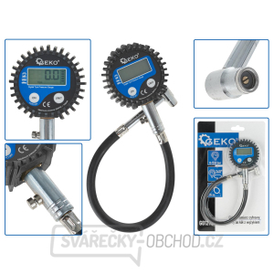 Digitální manometr - elektronický pro kola s hadičkou gallery main image