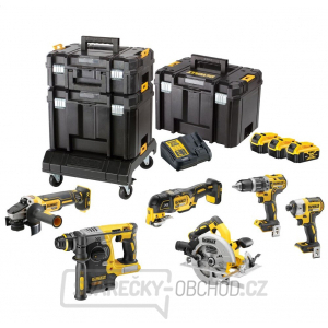 Dewalt Aku sada nářadí DCK685P3T Vrtačka + utahovák + Komb Kladivo + Bruska + Kotoučová pila gallery main image