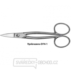 Zlatnické nůžky Bessey D75-1 obloukové břity gallery main image