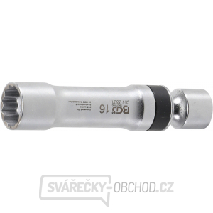 Kloubová nástrčná hlavice na zapalovací svíčky, dvanáctihranná s přídržnou pružinou | vnitřní čtyřhran 10 mm, BGS 2391 gallery main image