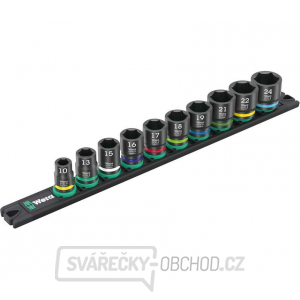 Wera 005451 Nástrčné hlavice 3/8" šestihran 10 ÷ 24 mm Impaktor 1, Typ 9607 na liště (Sada 10 dílů) gallery main image