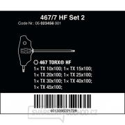 Wera 023456 Šroubováky T-Profil TX 10 ÷ TX 45 s příčnou rukojetí typ 467/7 TORX HF Set 2 Přidržovací funkce (Sada 7 dílů) Náhled