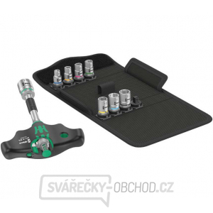 Wera 023470 Nástrčné hlavice 1/4" 6 ÷ 13 mm s T-rukojetí Kraftform Kompakt 400 RA Set 2 (Sada 9 dílů) gallery main image