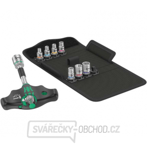 Wera 057474 Nástrčné hlavice 1/4" 3/16 ÷ 1/2" s T-rukojetí Kraftform Kompakt 400 RA Imperial Set 2 (Palcová sada 9 dílů) gallery main image