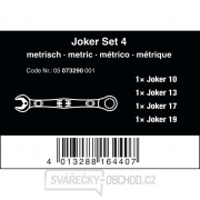 Wera 073290 Očkoploché ráčnové klíče 10 ÷ 19 mm 6000 Joker 4 Set 1 Sada 4 díly Náhled