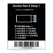 Wera 005410 Magnetická lišta A Deep 1 se sadou prodloužených nástrčných hlavic 5 ÷ 13 mm typ 8790 HMA Deep 1/4" (Sada 9 dílů) Náhled