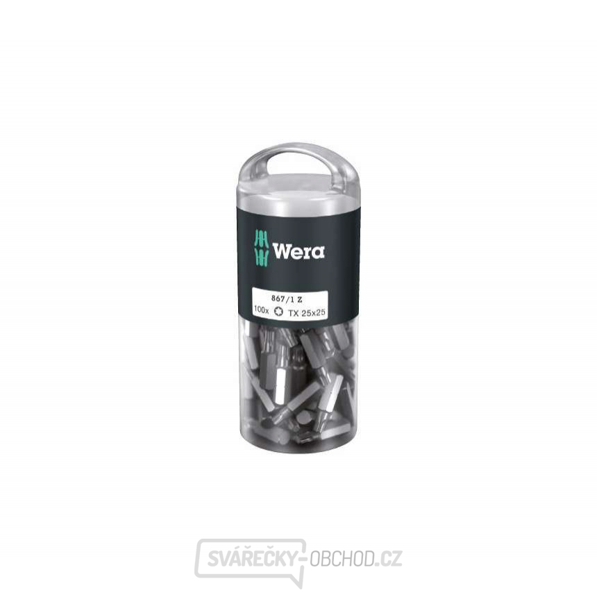 Wera 072449 Bity 1/4" TX 25 867/1 Z TORX DIY (Balení 100 ks)