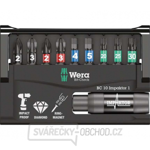 Wera 057680 Bity Bit-Check 10 Impaktor 1 s držákem 897/4 Impaktor R (Sada 10 dílů) gallery main image
