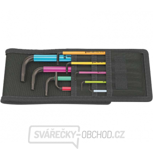 Wera 022639 Zástrčné klíče inbus 950/9 Hex-Plus Multicolour Imperial 1, palcové, BlackLaser  (Sada 9 dílů) gallery main image