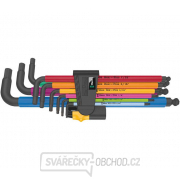 Wera 022640 Zástrčné klíče 950/9 Hex-Plus Multicolour Imperial 2, palcové, BlackLaser (Sada 9 dílů) gallery main image