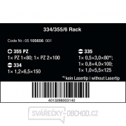 Wera 105656 Šroubováky Kraftform Plus Lasertip 334/355/6 Rack (Sada 6 ks a stojánek) Náhled