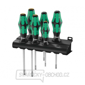 Wera 105656 Šroubováky Kraftform Plus Lasertip 334/355/6 Rack (Sada 6 ks a stojánek) gallery main image