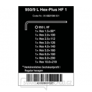 Wera 022130 Šestihranné klíče Wera 950/9 L Hex-Plus HF 1, chromovaná s přidržovací funkcí (9 ks) Náhled