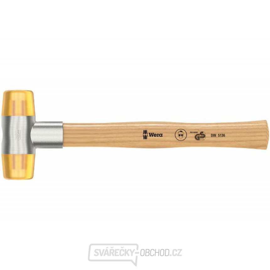 Wera 000025 Vyklepávací palička Wera 100 - 5. Hlavy z Cellidoru. Jasanová rukojeť 320 mm