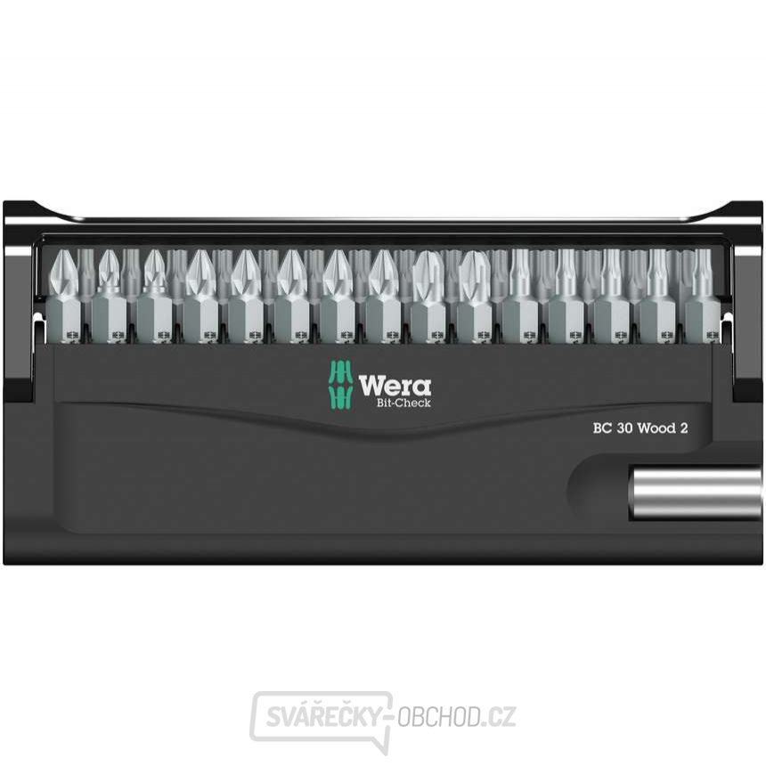 Wera 057438 Šroubovací bity 1/4" Bit-Check 30 Wood 2 SB (Sada 30 dílů)