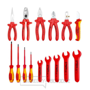Izolované VDE nástroje pro elektrikáře Knipex 98 99 13 v rolovací tašce (Sada 15 ks) Náhled