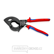Kabelové nůžky 320 mm Knipex 95 32 320 - ráčnové s rohatkou Náhled