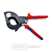 Kleště na kabely 280 mm KNIPEX 95 31 280 - leštěná hlava, plastové návleky Náhled