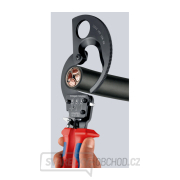 Kleště na kabely 280 mm KNIPEX 95 31 280 - leštěná hlava, plastové návleky Náhled