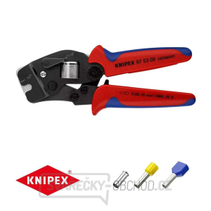 Samonastavitelné kleště 190 mm KNIPEX 97 53 09 - pro lisování kabelových koncovek gallery main image