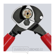 Kabelové nůžky 500 mm, VDE 1000 V. KNIPEX 95 17 500 - chromování, izolace VDE ponorem Náhled
