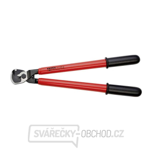 Kabelové nůžky 500 mm, VDE 1000 V. KNIPEX 95 17 500 - chromování, izolace VDE ponorem gallery main image