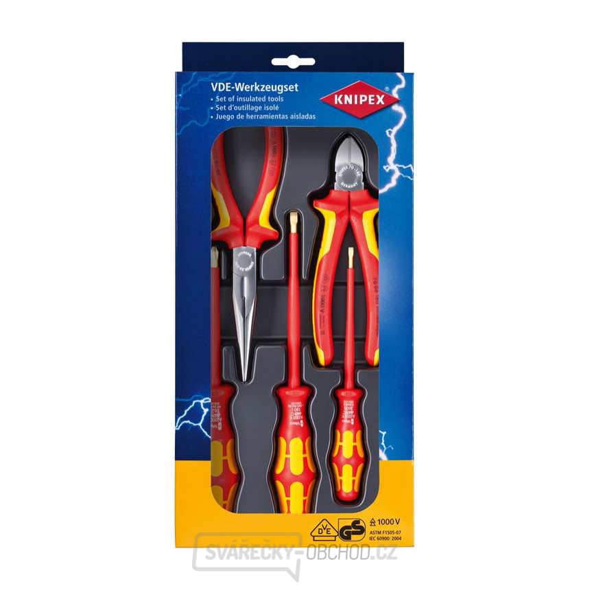 Paket montážních kleští KNIPEX 00 20 13 - sada 3 díly