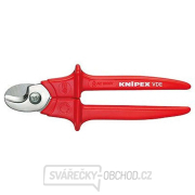 Nůžky na kabely 260 mm KNIPEX 95 06 260 - 1000V. Chromováno, vícesložkové návleky VDE gallery main image
